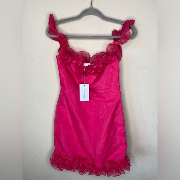 NWT Lovers And Friends Dustin Mini Pink Dress Size S - Picture 7 of 9